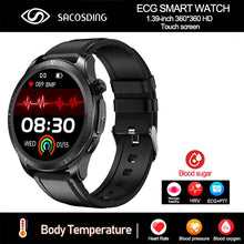 Load image into Gallery viewer, 2023 New Blood Sugar Smartwatch 1.39 -inch 360*360 HD Touch Large Screen ECG Smart Watch Monitoring Non-invasive Blood Glucose