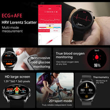 Load image into Gallery viewer, 2023 New Blood Sugar Smartwatch 1.39 -inch 360*360 HD Touch Large Screen ECG Smart Watch Monitoring Non-invasive Blood Glucose