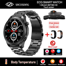 Load image into Gallery viewer, 2023 New Blood Sugar Smartwatch 1.39 -inch 360*360 HD Touch Large Screen ECG Smart Watch Monitoring Non-invasive Blood Glucose