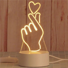 Load image into Gallery viewer, USB Operated 3D Acrylic LED Night Light Festival Birthday Kids Gifts Bedroom Bedside Decor Night Lamp Home Novelty Lighting