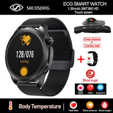 Load image into Gallery viewer, 2023 New Blood Sugar Smartwatch 1.39 -inch 360*360 HD Touch Large Screen ECG Smart Watch Monitoring Non-invasive Blood Glucose