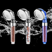Load image into Gallery viewer, ZhangJi 3 Modes Bath Shower Adjustable Jetting Shower Head High Pressure Saving Water Bathroom Anion Filter Shower SPA Nozzle