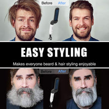 Load image into Gallery viewer, Men Beard Straightener Hair Styler Combs Hair Straightening Flat Iron Multifunctional Quick Hair Styler Ship from USA WAREHOUSE