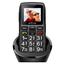Load image into Gallery viewer, ARTFONE Big Button Mobile Phone for Elderly, Dual SIM, 1400mAh Battery, Unlocked Senior Mobile Phone with SOS Emergency