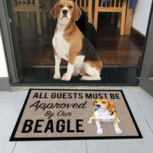Load image into Gallery viewer, All Guests Must Be Approved By Our Beagles Doormat 3D Print Pet Dog Doormat Non Slip Floor Mat Decor Porch