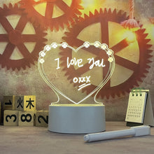 Load image into Gallery viewer, Note Board Creative Led Night Light USB Message Board Holiday Light With Pen Gift For Children Girlfriend Decoration Night Lamp