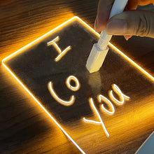 Load image into Gallery viewer, Note Board Creative Led Night Light USB Message Board Holiday Light With Pen Gift For Children Girlfriend Decoration Night Lamp