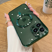 Load image into Gallery viewer, Luxury Transparent Magnetic Wireless Charging For Magsafe Case For iPhone Soft Plating Silicone Cover