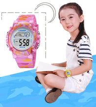 Load image into Gallery viewer, Camouflage Kids Watches LED Colorful Flash Digital Waterproof Clock For Boys Girls Date Week Creative Children's Watch