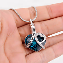 Load image into Gallery viewer, Always in my heart Locket screw Heart cremation memorial ashes urn birthstone necklace jewelry keepsake pendant