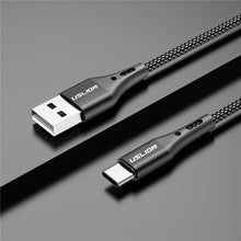 Load image into Gallery viewer, USLION 3A USB Type C Cable Fast Charging Wire for Samsung Galaxy S8 S9 Plus Xiaomi mi9 Huawei Mobile Phone USB C Charger Cable