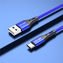 Load image into Gallery viewer, USLION 3A USB Type C Cable Fast Charging Wire for Samsung Galaxy S8 S9 Plus Xiaomi mi9 Huawei Mobile Phone USB C Charger Cable