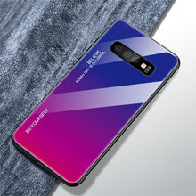 Load image into Gallery viewer, Color Case For Samsung Galaxy S10 S10e S9 S8 Plus Note 8 9 10 S20 Ultra Tempered Glass Cover