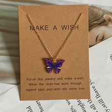 Load image into Gallery viewer, Fashion Women Necklace Korea Style New Butterfly Pendant Necklace Gift For Girl Cute Lovely Neck Jewelry
