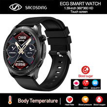 Load image into Gallery viewer, 2023 New Blood Sugar Smartwatch 1.39 -inch 360*360 HD Touch Large Screen ECG Smart Watch Monitoring Non-invasive Blood Glucose
