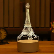 Load image into Gallery viewer, USB Operated 3D Acrylic LED Night Light Festival Birthday Kids Gifts Bedroom Bedside Decor Night Lamp Home Novelty Lighting
