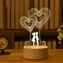 Load image into Gallery viewer, USB Operated 3D Acrylic LED Night Light Festival Birthday Kids Gifts Bedroom Bedside Decor Night Lamp Home Novelty Lighting
