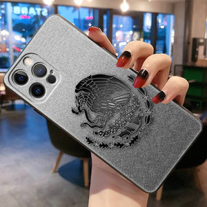 Mexico Customized Mexican Eagle Flag Phone Case For Apple iPhone Black Cover