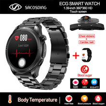 Load image into Gallery viewer, 2023 New Blood Sugar Smartwatch 1.39 -inch 360*360 HD Touch Large Screen ECG Smart Watch Monitoring Non-invasive Blood Glucose
