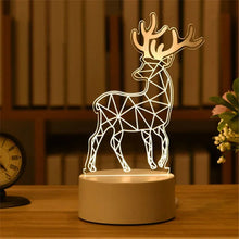 Load image into Gallery viewer, USB Operated 3D Acrylic LED Night Light Festival Birthday Kids Gifts Bedroom Bedside Decor Night Lamp Home Novelty Lighting
