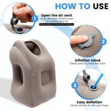 Load image into Gallery viewer, Inflatable Travel Pillows Portable Foldable Inflatable Sleeping Pillow with Storage Bag Airplane Neck Pillow Office Nap Pillows
