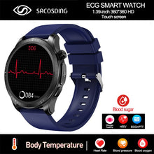 Load image into Gallery viewer, 2023 New Blood Sugar Smartwatch 1.39 -inch 360*360 HD Touch Large Screen ECG Smart Watch Monitoring Non-invasive Blood Glucose
