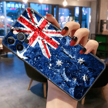 Load image into Gallery viewer, Australia Customized Australian Flag Phone Case For Apple iPhone Black Cover
