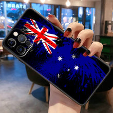 Load image into Gallery viewer, Australia Customized Australian Flag Phone Case For Apple iPhone Black Cover
