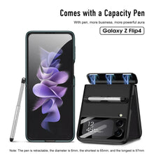 Load image into Gallery viewer, MAGNETIC CASE With Pen For Samsung Galaxy Z Flip 4 Camera Screen Protector Cover For Galaxy Z Flip4 Case
