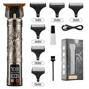 USB Rechargeable T9 Baldheaded Hair Clipper Electric hair trimmer Cordless Shaver Trimmer 0mm Men Barber Hair Cutting Machine