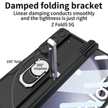 Load image into Gallery viewer, Magnetic Hinge For Samsung Galaxy Z Fold 5 Case Pen Holder for Fold5 S Pen Fold Edition with Slide Camera Cover Ring Kickstand
