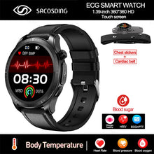 Load image into Gallery viewer, 2023 New Blood Sugar Smartwatch 1.39 -inch 360*360 HD Touch Large Screen ECG Smart Watch Monitoring Non-invasive Blood Glucose
