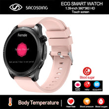 Load image into Gallery viewer, 2023 New Blood Sugar Smartwatch 1.39 -inch 360*360 HD Touch Large Screen ECG Smart Watch Monitoring Non-invasive Blood Glucose
