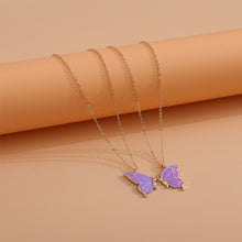 Load image into Gallery viewer, 1pair Beauty Butterfly Pendant Necklaces for Women Girl Special Gift for Friends
