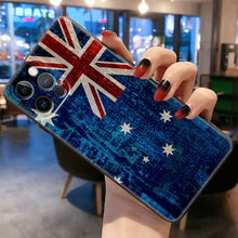 Load image into Gallery viewer, Australia Customized Australian Flag Phone Case For Apple iPhone Black Cover
