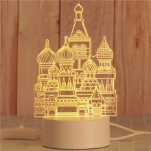 Load image into Gallery viewer, USB Operated 3D Acrylic LED Night Light Festival Birthday Kids Gifts Bedroom Bedside Decor Night Lamp Home Novelty Lighting
