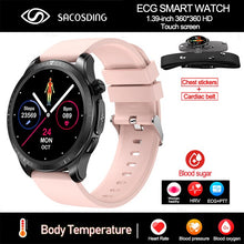 Load image into Gallery viewer, 2023 New Blood Sugar Smartwatch 1.39 -inch 360*360 HD Touch Large Screen ECG Smart Watch Monitoring Non-invasive Blood Glucose
