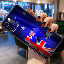 Load image into Gallery viewer, Australia Customized Australian Flag Phone Case For Apple iPhone Black Cover
