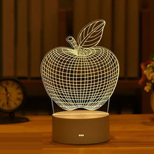 Load image into Gallery viewer, USB Operated 3D Acrylic LED Night Light Festival Birthday Kids Gifts Bedroom Bedside Decor Night Lamp Home Novelty Lighting
