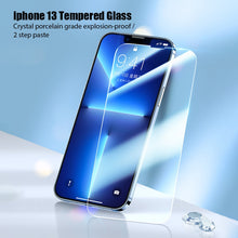 Load image into Gallery viewer, 4PCS Tempered Glass for iPhone 11 12 13 14 Pro XR X XS Max Screen Protector on for iPhone 12 Pro Max Mini 7 8 6 6S Plus SE Glass
