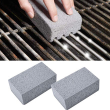 Load image into Gallery viewer, 2Pcs BBQ Grill Cleaning Brick Block Barbecue Cleaning Stone BBQ Racks Stains Grease Cleaner BBQ Tools Kitchen Gadgets decorates
