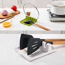 Load image into Gallery viewer, Kitchen Spoon Holders Fork Spatula Rack Shelf Organizer Plastic Spoon Rest Chopsticks Holder Non-slip Spoons Pad Kitchen Utensil
