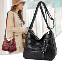 Load image into Gallery viewer, CLASSIC Women Soft Leather Shoulder Bags Multi-Layer Crossbody Bag Luxury Designer Handbag and Purse
