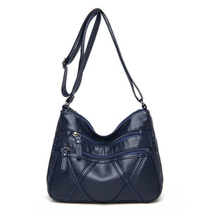 CLASSIC Women Soft Leather Shoulder Bags Multi-Layer Crossbody Bag Luxury Designer Handbag and Purse