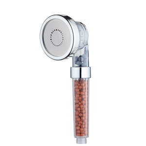 ZhangJi 3 Modes Bath Shower Adjustable Jetting Shower Head High Pressure Saving Water Bathroom Anion Filter Shower SPA Nozzle