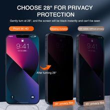 Load image into Gallery viewer, Full Cover Anti-Spy Screen Protector For iPhone 11 12 13 PRO MAX Privacy Glass For iPhone 14 Pro 8 Plus XS Max XR Tempered Glass
