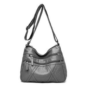 CLASSIC Women Soft Leather Shoulder Bags Multi-Layer Crossbody Bag Luxury Designer Handbag and Purse