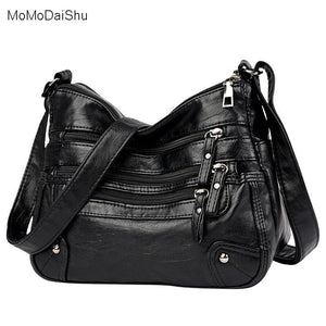 CLASSIC Women Soft Leather Shoulder Bags Multi-Layer Crossbody Bag Luxury Designer Handbag and Purse