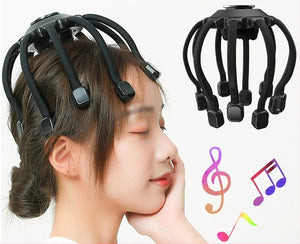 OCTOPUS Electric Head Massager Scalp Massage Instrument With Bluetooth Music Vibration For Relax & Stress Relief Improve Sleep