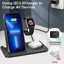 Load image into Gallery viewer, 20W Fast Wireless Charger Stand For iPhone Apple Watch Airpods 3 In 1 Charging Pad
